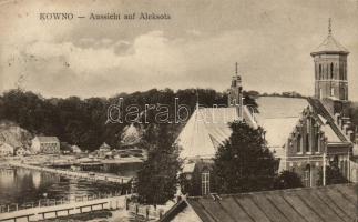 Kaunas, Kowno; Aleksota church (small tear)