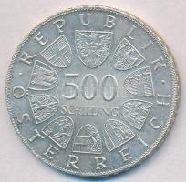 Ausztria 1980. 500Sch Ag "1000 éves Steyr / Felső-Ausztria" T:2 Austria 1980. 500 Schilling Ag "1000th anniversary of Steyr" C:XF