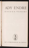 Ady Endre összes versei. Bp., 1906, Athenaeum. Kiadói egészvászon kötésben