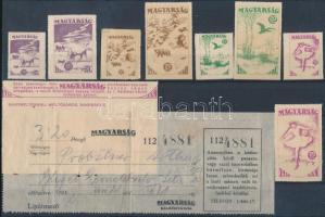 1936 Magyarság újság 8 db támogató bélyeg + előfizetői lap