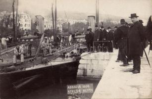 1906 Torpedoboot Tb40 in Abbazia, Foto. Atelier Betty / two Austrian- Hungarian torpedo boats, photo