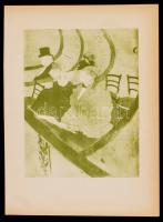 Henri de Toulouse-Lautrec (1864-1901): Páholyban, heliogravűr, jelzett a heliogravűrön, 18×14 cm