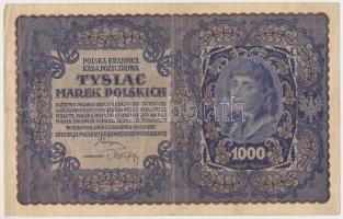 Lengyelország 1919. 1000M T:III Poland 1919. 1000 Marek C:F