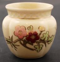 Zsolnay mini kaspó, kézzel festett, jelzett, hibátlan, m:6 cm