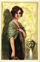Italian art postcard, lady, Degami 638. s: T. Corbella (fl)
