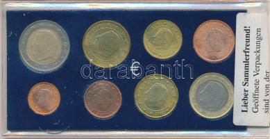 Belgium 1999-2002. 1c-2EUR (8xklf) forgalmi sor fóliatokban számozott tanúsítvánnyal T:1,1-
Belgium...