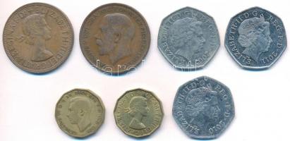 Nagy-Britannia 1921-2011. 1p-50P (7xklf) T:2-3
Great Britain 1921-2011. 1 Penny - 50 Pence (7xdiff)...