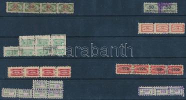 Különböző tagdíjbélyegek(MOVSZ, Magyar Vas- és Fémmunkás Sz.)