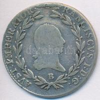 1815B 20kr Ag "I. Ferenc" T:2-,3