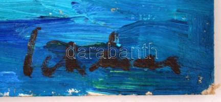 Schéner jelzéssel: Tengerpart, olaj, karton, 41×50 cm