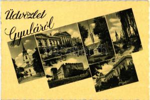 Gyula - 2 db régi városképes lap / 2 old postcards