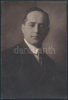 cca 1912-1937 Kis opera tétel:  Kálmán Oszkár (1887-1971) operaénekes portréja, fotó, hátulján főbb ...