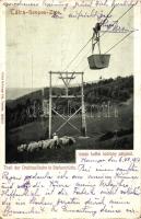 Istvánhuta, sodronypálya; Feitzinger Ede 1902/12 542 Kr. / ropeway transport (EK)