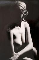 cca 1975 Sötét szobában, finoman erotikus aktfotó, kasírozva, 40x30 cm /
cca 1975 Erotic photo, 40x...