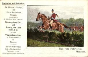 1911 München, Reit- und Fahrverein / horse-riding, advertisement s: Richard B. Adam