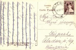 Tutrakan, Turtucaia; Str Regele Ferdinand / street with shop; Romanian print