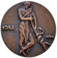 Csúcs Ferenc (1905-1999) 1948. "Dr. Korchmáros Imre / 1948" Br emlékérem (69mm) T:1-
Hung...