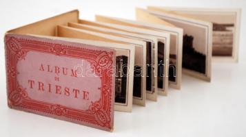 cca 1890 Album di Trieste képes leporello 14 litho oldallal. Néhány ragasztással / cca 1890 Album di...