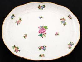 Herendi Eton mintás kínáló, kézzel festett, jelzett, hibátlan, 26×20 cm, m:7,5 cm