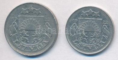 Lettország 1922. 10s Ni + 20s Ni T:2-
Latvia 1922. 10 Santimu Ni + 20 Santimu Ni C:VF