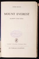 Hunt, John: Mount Everest. Kamp und Sieg. Bécs, 1954, Verlag Ullstein. Számos színes és fekete-fehér...
