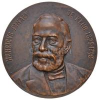 Kozma Erzsébet (1879-1973) 1908. "Finály Henrik" Br emlékérem. "HENRICVS FINÁLY DE KEND 1825-1898 / MEMORIAE DVLCEDINE CAPTI FILII MDCCCCVIII" (61mm) T:2 kis ph. Hungary 1908. "Henrik Finály" Br commemorative medallion. Sign.: Erzsébet Kozma (61mm) C:XF small edge error HP 6401.