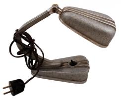 Retro asztali lámpa, fém-műanyag, jelzett, m:26 cm