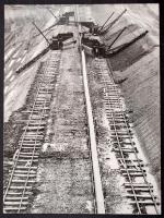 cca 1978 Magyar Alfréd: Bánya, feliratozott vintage fotóművészeti alkotás, 39x29 cm