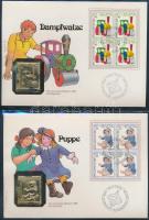 38db-os érmés és bankjegyes boríték bélyeggel és bélyegzéssel, szép gyűjtemény svájci gyűjtői albumb...