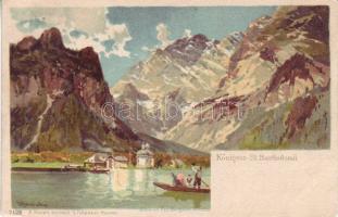 Königsee St. Bartholomä Litho