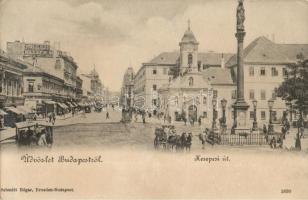 Budapest VIII. Kerepesi út, Rókus kórház, lóvasút; Edgar Schmidt (EK)