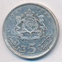 Marokkó 1965. 5D Ag T:2-,3
Morocco 1965. 5 Dirhams Ag C:VF,F