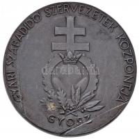 Hajós Géza 1943. "Gyári Szabadidő Szervezetek Központja - GYOSZ" fém emlékérem (49mm) T:2-...