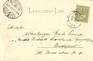 Villámos, Willersdorf; Karner-féle kocsma, Böhm-féle malom; Verlag Otto Kiernbauer / pub, mill, view...