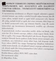 1807 Sopron vármegye Csepreg mezővárosának templomából ellopott tárgyak jegyzéke. Hirdetmény latin n...