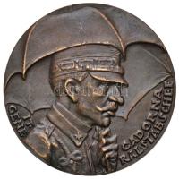 Német Birodalom 1916. "Luigi Cadorna olasz tábornok / Sziszifusz Isonzónál" első világháborús öntött Br érem. Szign.: Karl Goetz (58mm) T:2 German Empire 1916. "Luigi Cadorna Italian Chief of Staff / Sisyphus at the Isonzo", "IT CADORNA GENE RALSTABSCHEF / SYSY-PHOS AM ISONZO 1915-16" cast Br WWI medal. Sign.: Karl Goetz (58mm) C:XF Kienast 171.