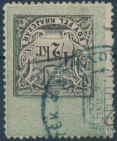 1868 1/2kr illetékbélyeg fordított középrésszel / with inverted centerpart (600.000)