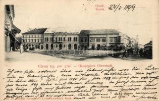 1899 Eszék, Osijek, Gor. Grad, Glavni trg / Upper town's main square