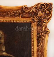 Békefi jelzéssel: Hegedős. Olaj, vászon, restaurált, keretben, 80×60 cm