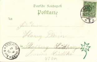 1897 Hamburg, Allgemeine Gartenbau Ausstellung; Kunstanstalt Rosenblatt / Gardening Expo litho