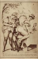 Pajzán vadászok - 9 darabos erotikus, pornográf képeslap sorozat / Naughty hunters - Series of 9 ero...