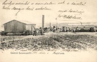 Dunavecse, Hajóállomás; kiadó Wolf Arthur