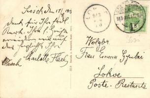 Sisak, Drveni most preko Kupe; Naklada A. Rosenfeld / bridge, MFTR ship SS Ipolyság