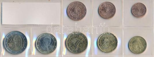 Ausztria 2007-2010. 1c-2EUR (8xklf) szettben T:1,1-
Austria 2007-2010. 1 Cent - 2 Euro (8xdiff) in ...