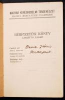 1936 Magyar Kereskedelmi tengerész bérfizetési könyvecske S. M. Tisza és Albert hajókon szolgáló rés...