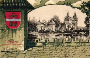 Budapest XIV. Városliget, Vajdahunyad vár, litho