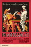 Ph. de Boussac & Cie, conserves, alimentaires, legumes, viandes, condiments / French grocery advertisement, litho