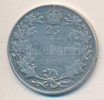 Kanada 1928. 25c Ag "V. György" T:3 Canada 1928. 25 cents Ag "George V" C:F