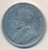 Kanada 1928. 25c Ag "V. György" T:3
Canada 1928. 25 cents Ag "George V" C:F