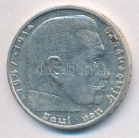 Német 3. Birodalom 1939A 2M Ag "Hindenburg" T:2
German Third Reich 1939A 2 Marks Ag "...